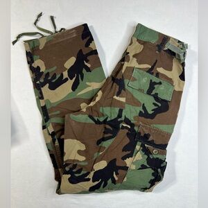 Military Classic Woodland Camo Cargo Pants BDU Men's MED Long